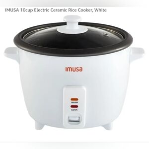IMUSA White Electric Ceramic Rice Cooker